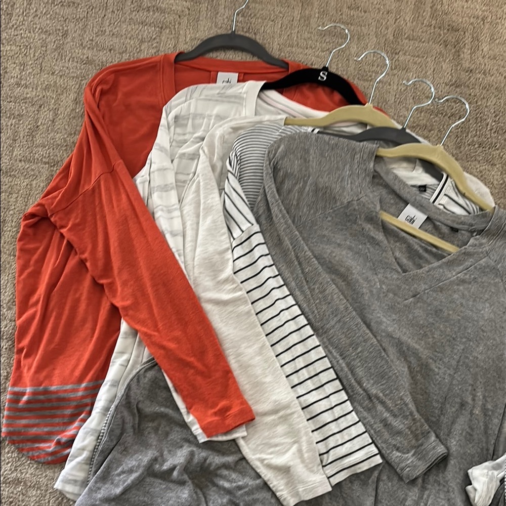 Cabi Lot of 5 shirts. ONLY $6/SHIRT!!  All Size M except striped is a S (like M)